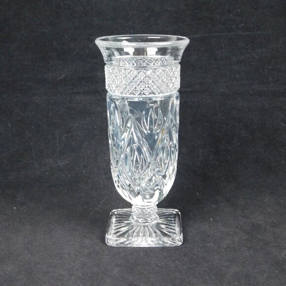 2 Imperial Glass Cape Cod Clear Parfait Glasses Footed Dessert Ice Cream Vintage - Picture 3 of 12